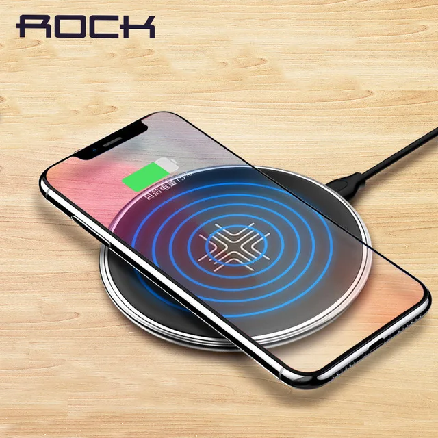 

ROCK Qi Fast Wireless Charger for iPhone X 8 plus,Wireless Charger for Samsung Galaxy Note 8 S9 S8 S7 edge S6 Qi-Enabled Devices