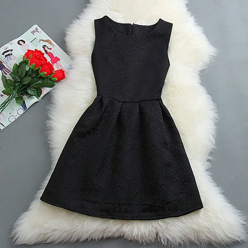 Kostlish New Fashion Summer Women Dress O-Neck Sleeveless A-Line Mini Casual Dresses 2017 Elegant Evening Party Dresses Sundress (31)