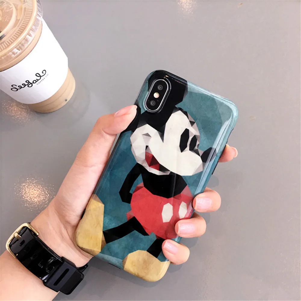 Прекрасный с Микки Маусом пара телефонных чехлов для естественных NEX S 3D рельеф