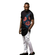 Best Price Fashion men pant sets African clothing short sleeve shirt black/print patchwork top and white pant dashiki clothes men's sets Best Price Fashion men pant sets African clothing short sleeve shirt black/print patchwork top and white pant dashiki clothes men's sets