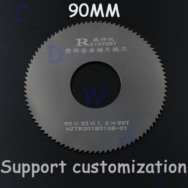 

2pcs 90MM Diameter circular saw blade Solid Tungsten Carbide Steel 90mm cutting sheet Milling Cutter customization 0.6-1.8