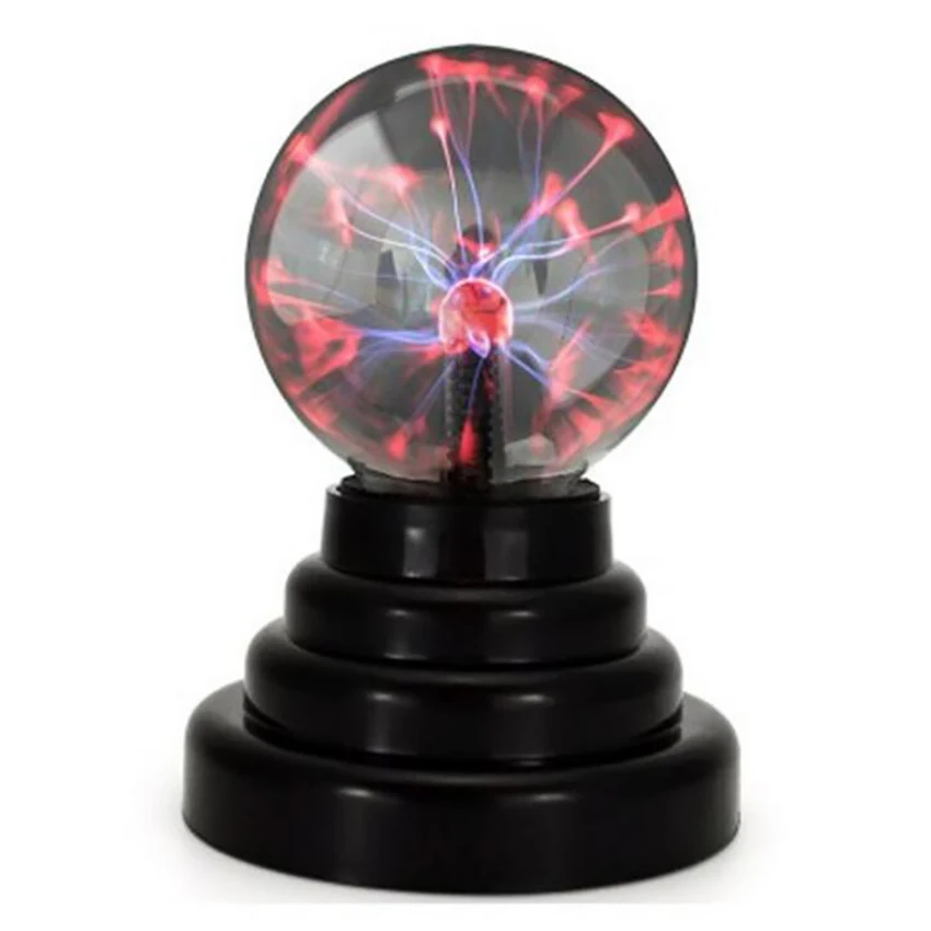 3 Inch Glass Plasma Ball Lamp Electric Globe Static Light Touch Sensor Lightning Table Lights Sphere Nightlight Kids Gift 3 Inch Glass Plasma Ball Lamp Electric Globe Static Light Touch Sensor Lightning Table Lights Sphere Nightlight Kids Gift
