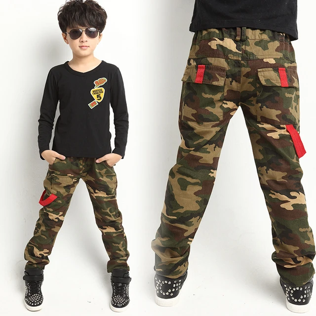 NOVEDAD DE 2015! pantalones informales de camuflaje para niños, pantalones de camuflaje pantalones coloridos de diseño militar para primavera otoño _ - AliExpress