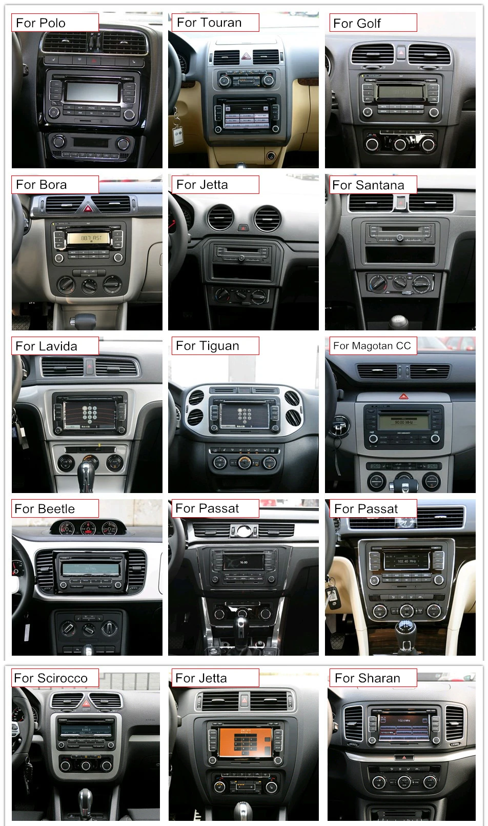 Excellent Spain Warehouse! Android 8.1 Car dvd player GPS Navigation for VW Skoda POLO GOLF 5 6 PASSAT B7 JETTA TIGUAN TOURAN Caddy RDS 3