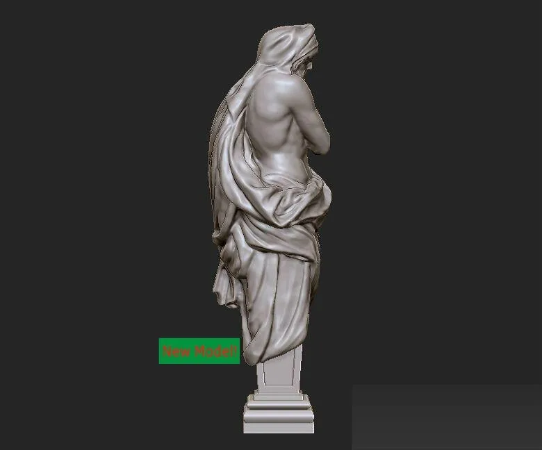 3D model relief STL models file format Goddess of mercy Summer woodworking boring machine