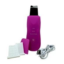 Ultrasonic Deep Cleaning Skin Scrubber Facial Pore Cleaner Acne Blackhead Remover Galvanic Ion Face Massager Lifting Skin Care portable face lift photon tender skin smooth led light therpay galvanic spa ion deep cleaning makeup ultrasonic face massager