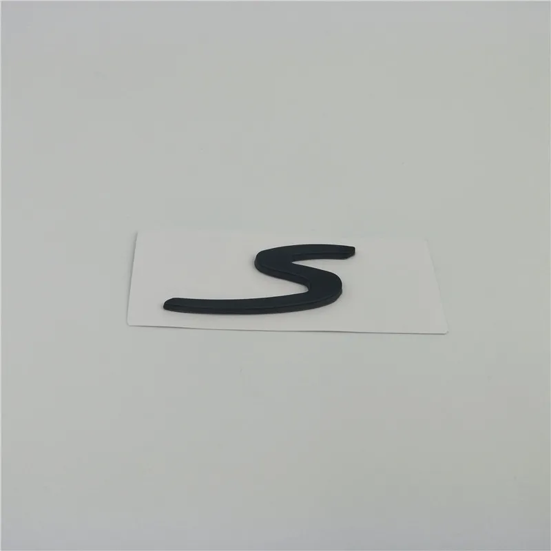  2 Size 82*38mm 52*22mm Car Rear Lid Trunk Boot S Emblem Badge For Porsche 911 Boxster Cayenne Panam