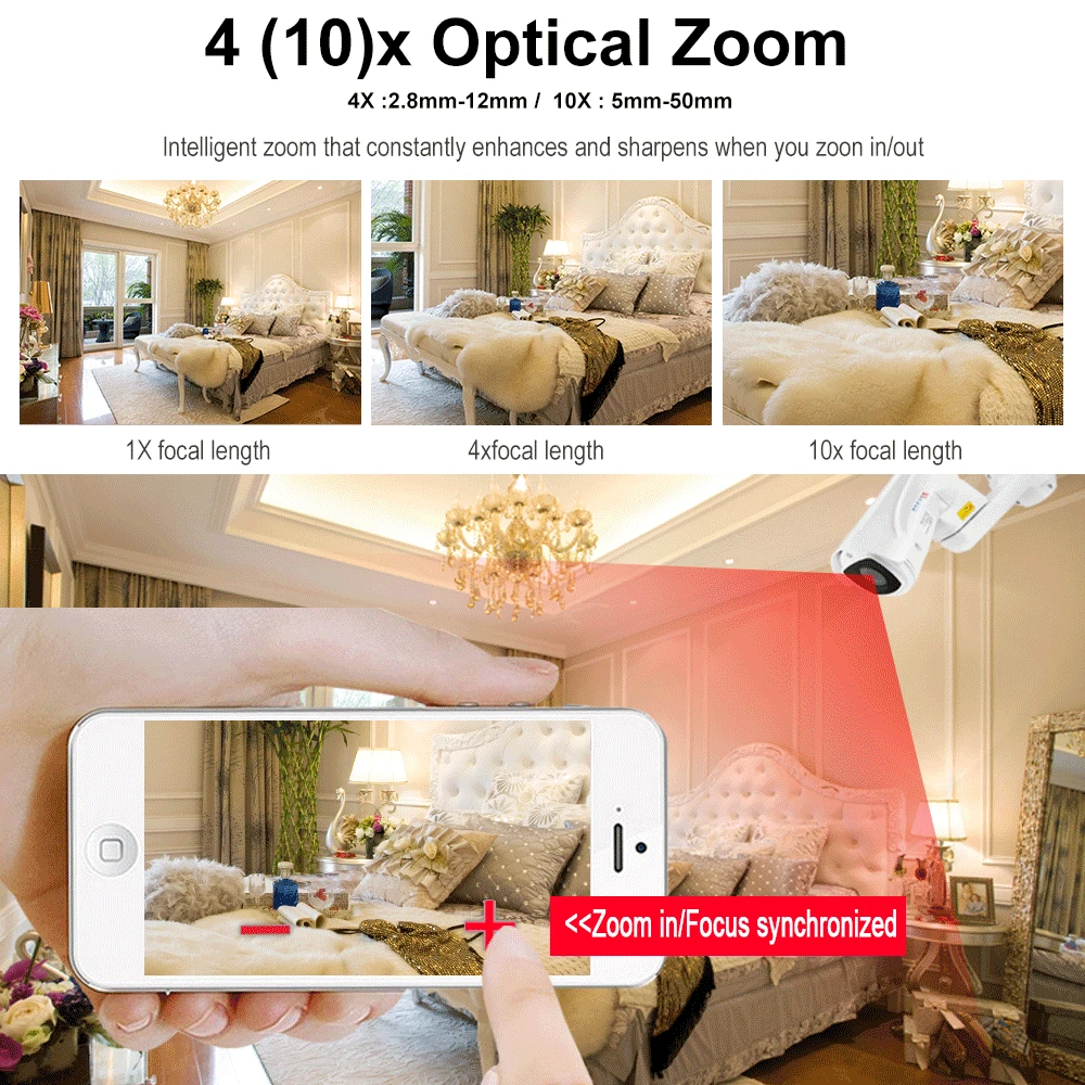 IP камера BESDER HI3516C + 1/2 9 ''SONY IMX323 4X 10X Zoom PTZ наружная водонепроницаемая