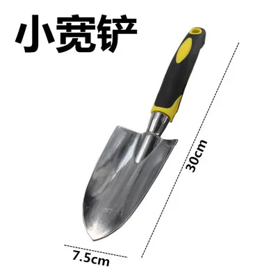 Rubber handle Нержавеющая сталь, ручная вилка с деревянной ручкой, садовая трансплантация, копание сыпучих грунтов, инструмент для прополки, садовые ручные инструменты - Цвет: Rubber handle