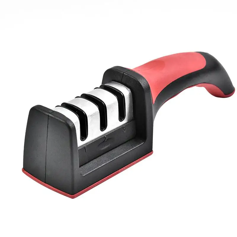 High Quality Professional Knife Sharpener Kitchen Sharpening Stone Tungsten Steel and Ceramic Knives Accessories | Дом и сад
