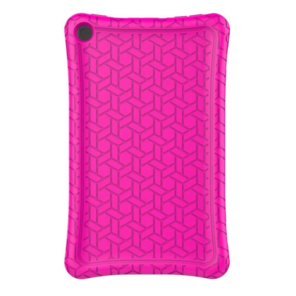 Детский защитный силиконовый чехол для планшета Amazon Kindle Fire HD 8 / 20J Прямая поставка - Цвет: Розово-красный