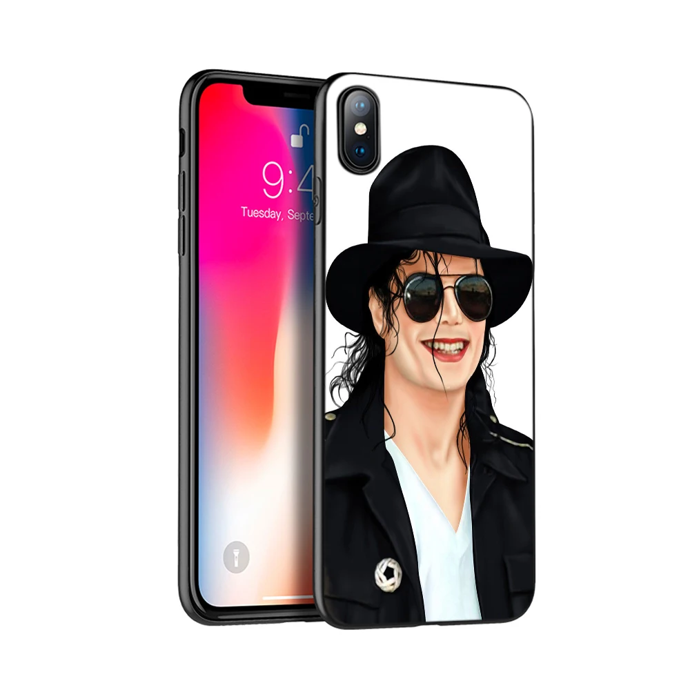Черный чехол из ТПУ для iphone 5 5s se 6 6s 7 8 plus x 10 силиконовый XR XS 11 pro MAX Майкла