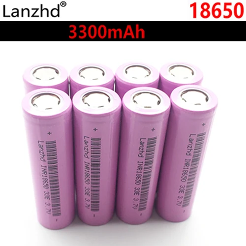 8 PCS INR18650 30A разрядка литий-ионные 18650 33E аккумуляторы литий-ионные 3,7 v литиевые батареи 3300mAh 18650 батарея электронная сигарета - Цвет: 8 PCS
