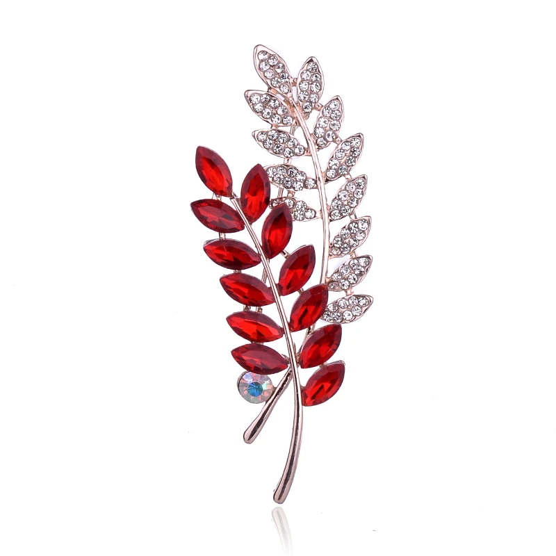 

TODOX Brooch Fashion beauty Women gold Zinc Alloy crystal concise exquisite plant flower pins hot sale party Gifts for girls man