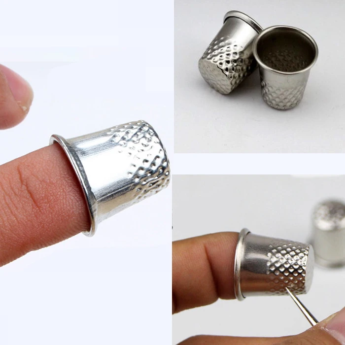 Sewing Thimble Finger Protector Classical Pattern Hard Metal Thimble