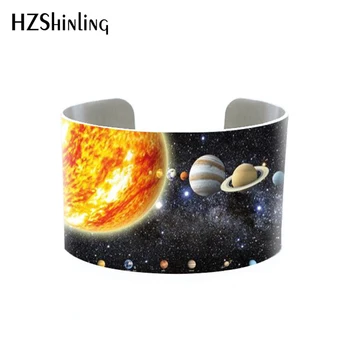 

Solar System Bracelets Stacking Set of Planet bangle Outer Space Jewelry Galaxy Jewellery Milky Way cuff