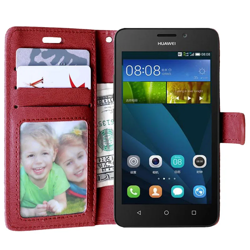 Роскошный Ретро-кошелек из искусственной кожи, чехол для huawei Honor Bee/huawei Y5C/huawei Y541, чехол-книжка с подставкой, держатель для карт