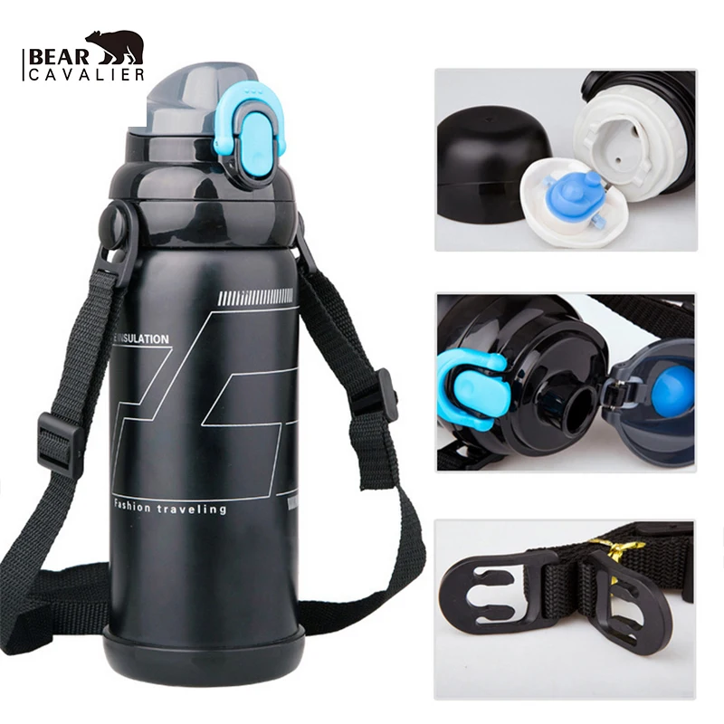 

BearCavalier Stainless Steel Insulated Thermocup Thermos Bottle 800ml Thermo Cup Thermo Mug Vacuum Thermoses Coffee Mugs