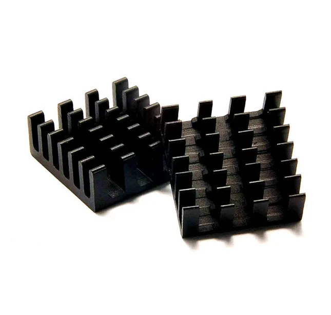 

50pcs High quality Aluminum Radiator Route IC Chip 14*14*6MM Black Aluminum Heatsink Cooling Fin