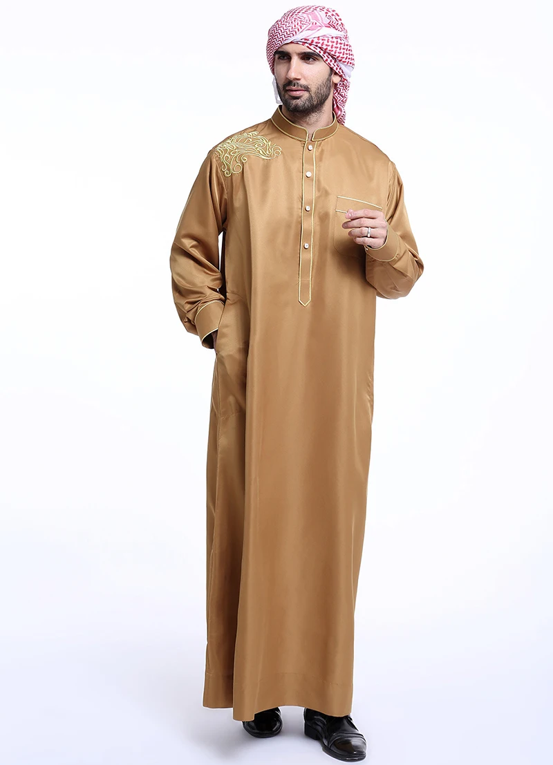 Арабского мусульманского длинный одежда для Для мужчин thobe Исламская abayas платье индийский Для мужчин s кафтан халат де chambre Для мужчин XXL, XXXL большие размеры Одежда