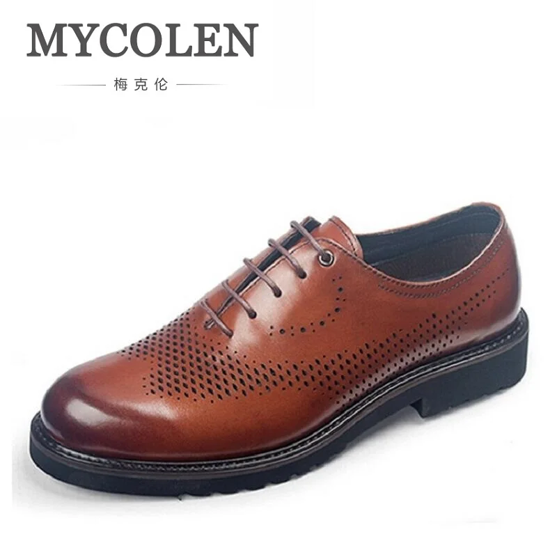 Vestido Acima Marrom Calçado Homem Sapatos Plus marrom Respirável Sapatas Escavar Formal Genuíno Ata Couro Homens Size Italiano De Preto Mycolen Do Preto AHnBYqq