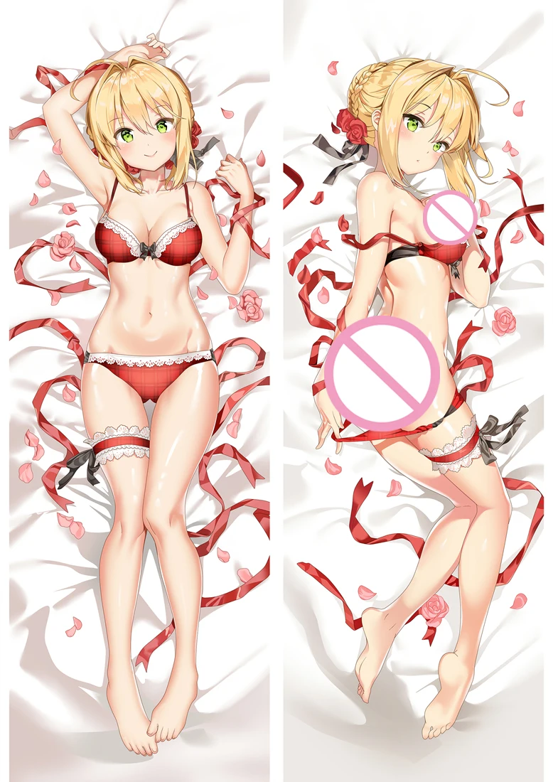 Новогодняя японская аниме FGO Fate/Apocrypha Saber Нерон Клавдий дакимакура наволочка