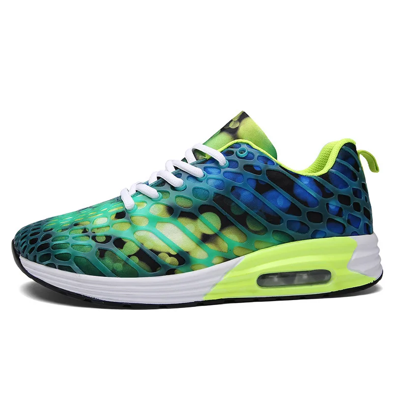 colorful track shoes