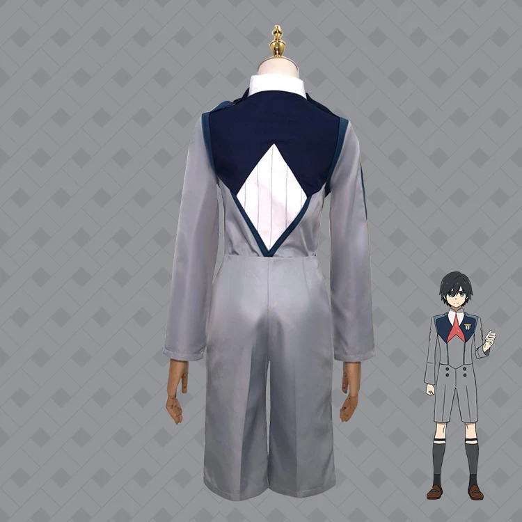 Аниме darling in the franxx kokoro Косплей Костюм японский ichigo парик zero two hiro 002 Униформа