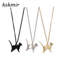 

Acme contracted origami Short black triangle necklace three-dimensional model of clavicle women adorn article