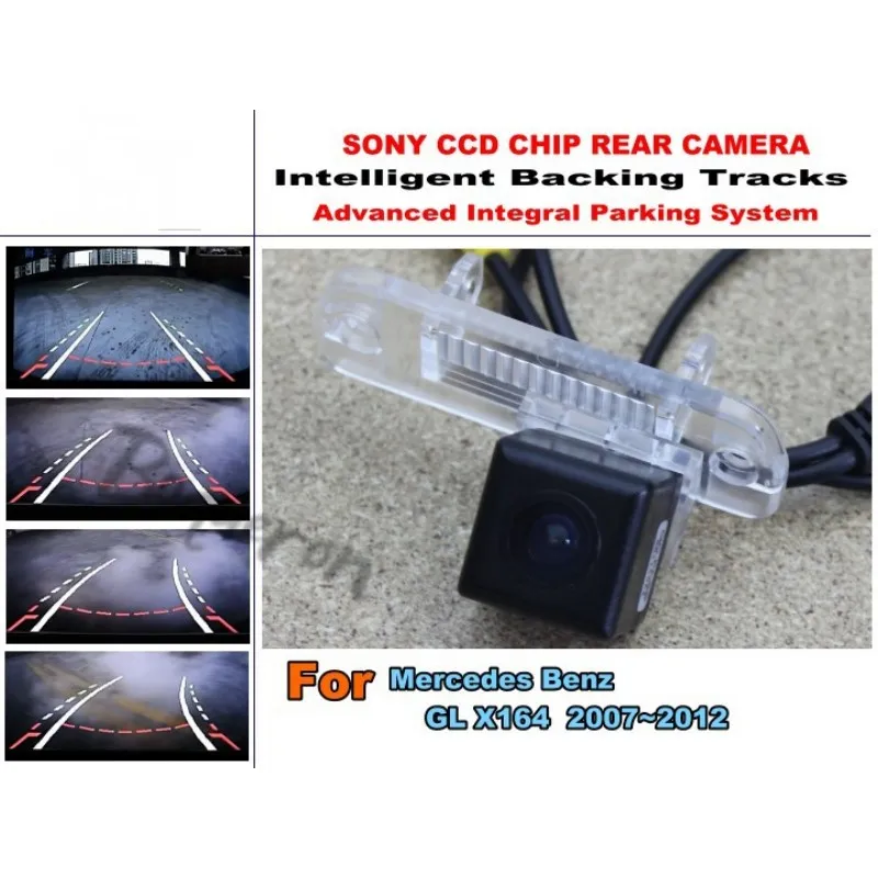 

Smart Tracks Chip Camera / For Mercedes Benz GL X164 HD CCD Intelligent Dynamic Parking Car Rear View Camera