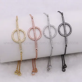 

Mix colors Geometric Charm bracelet Rhinestone circle bracelet bangle Party dress up metal Gems jewelry fashion 2034