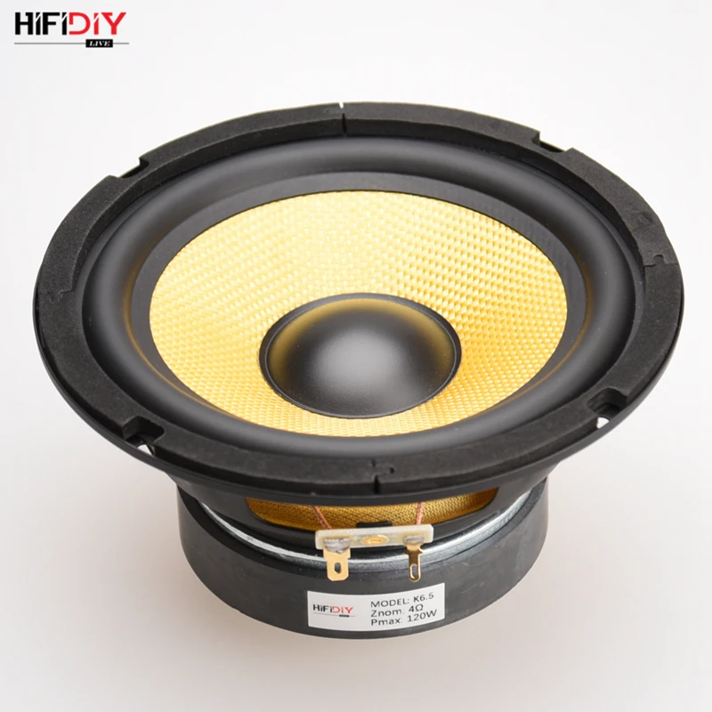 HIFIDIY LIVE HIFI колонки DIY 6 дюймов 6," Midbass НЧ динамик блок 4 8 Ом 100 Вт из стекловолокна Вибрационный таз громкоговоритель K6.5