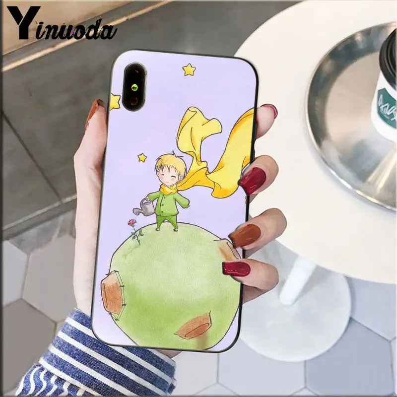 Yinuoda Милый Маленький принц лиса слон Роза шаблон сотовый телефон чехол для Apple iPhone
