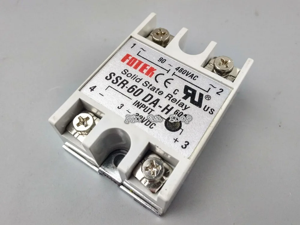 

solid state relay SSR-60DA-H DC AC SSR 60DA H relay solid state Resistance Regulator
