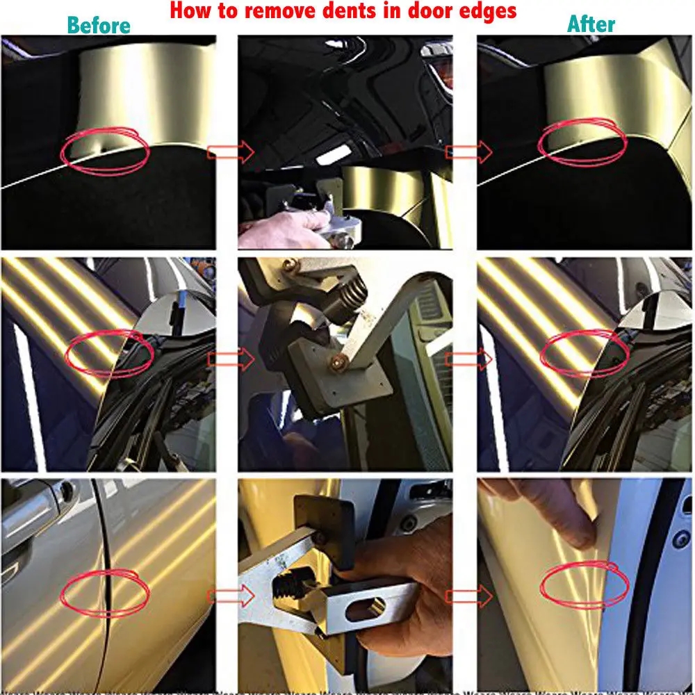 PDR инструменты для удаления вмятин на пороге автомобиля крыло Колеса брови безболезненные Инструменты для ремонта вмятин