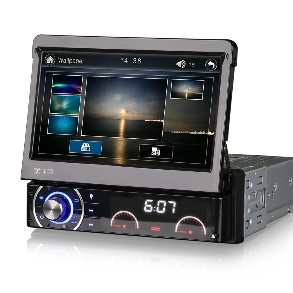 Автомагнитола 7 &quotOne Din с gps навигацией 1 DVD одна Master MST2531 ARM Cortex A7 800 МГц ЦП 256 Мб
