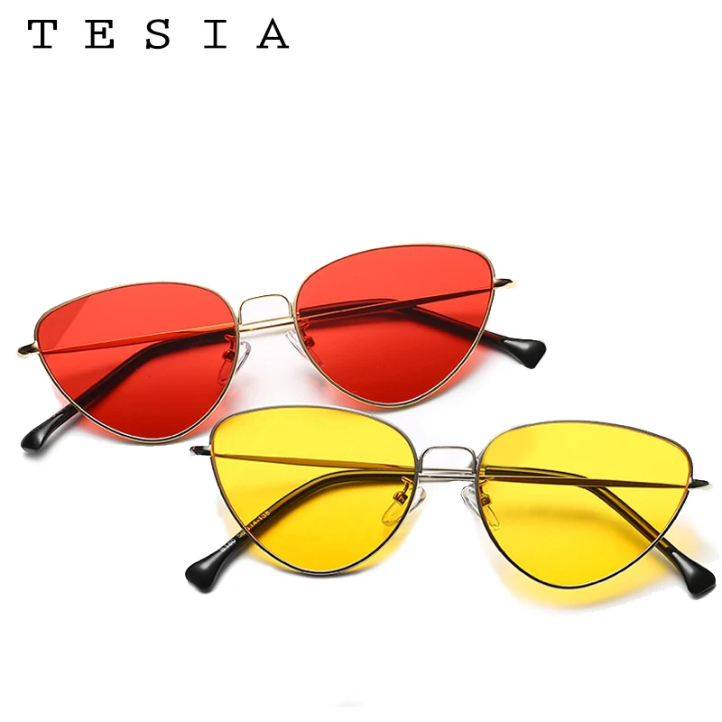 Тесла Солнцезащитные очки для женщин Для женщин Солнцезащитные очки для женщин для Для женщин CAT Средства ухода для век женские Очки модные
