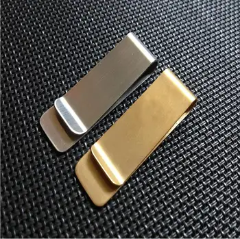 

1pc Stainless Steel Metal Money Clip Fashion Simple Silver Dollar Cash Clamp Holder Wallet Purse for Pocket for men women