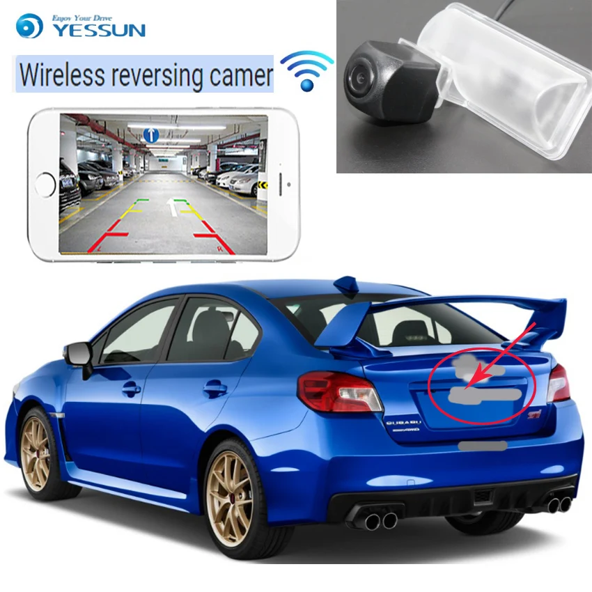 4 wireless Car Rear View Camera For Subaru WRX WRX Sedan STi Wagon 2011-2015 CCD Reversing Parking Camera Parking Assistance