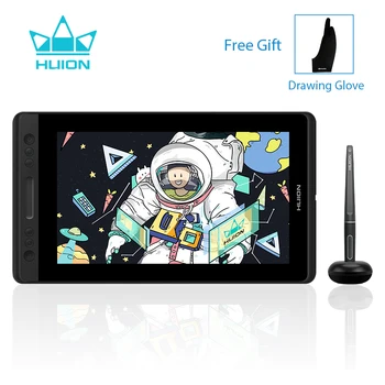 شراءHUION Kamvas Pro 13 GT-133 الرسومات قلم رسم شاشة الكمبيوتر اللوحي مع بطارية خالية قلم ستايلس شاشة عرض 8192 مستويات