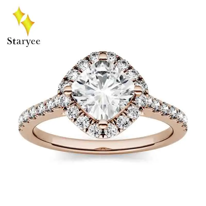 925 Argent Sterling Fiançailles éternité De mariage 2pc Bridal Ring Set Coffret Cadeau