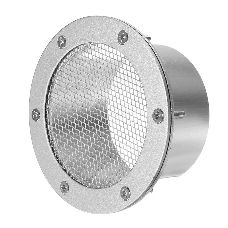 Mayitr Metal Silver Universal Car Racing Air Duct Grille Bumper Vent