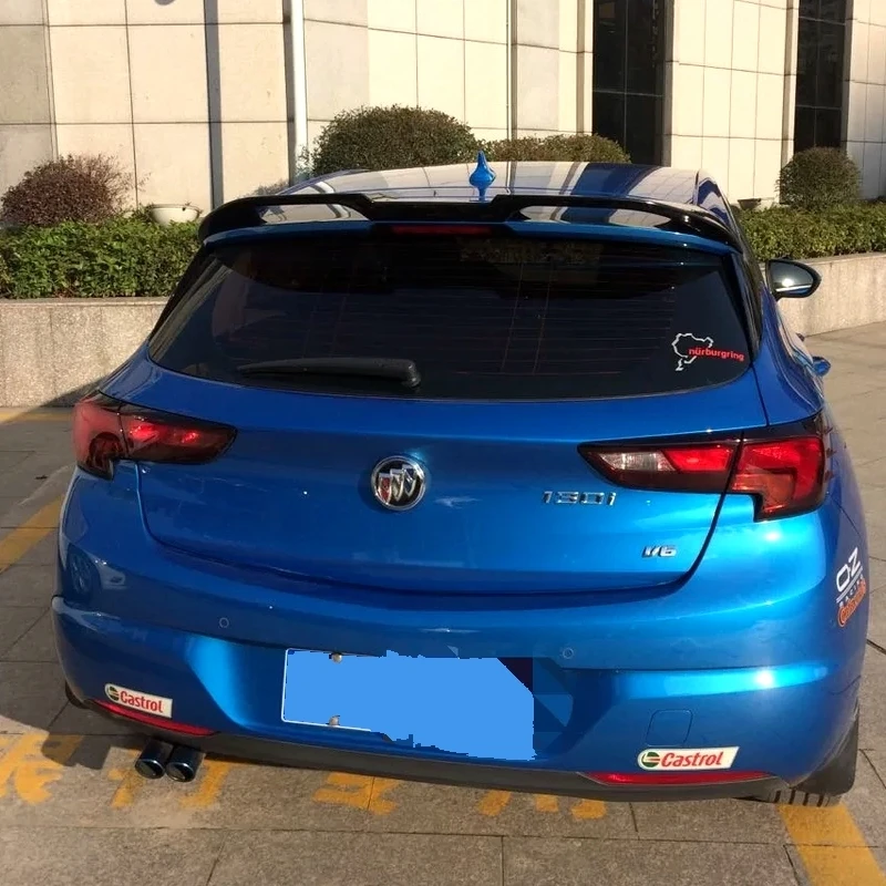Для Opel Astra K ABS Материал праймер цвет украшение в виде хвостового крыла задний багажник губы окно спойлер на крыше