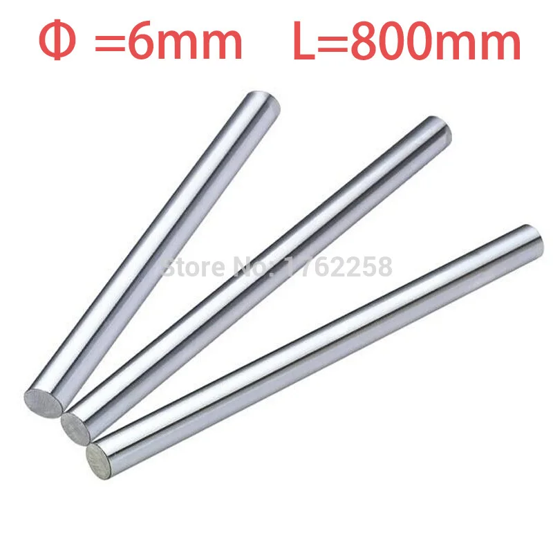 

2PCS 6mm x 800mm Linear Shaft 3D Printer Cylinder Liner Rail Axis CNC Parts