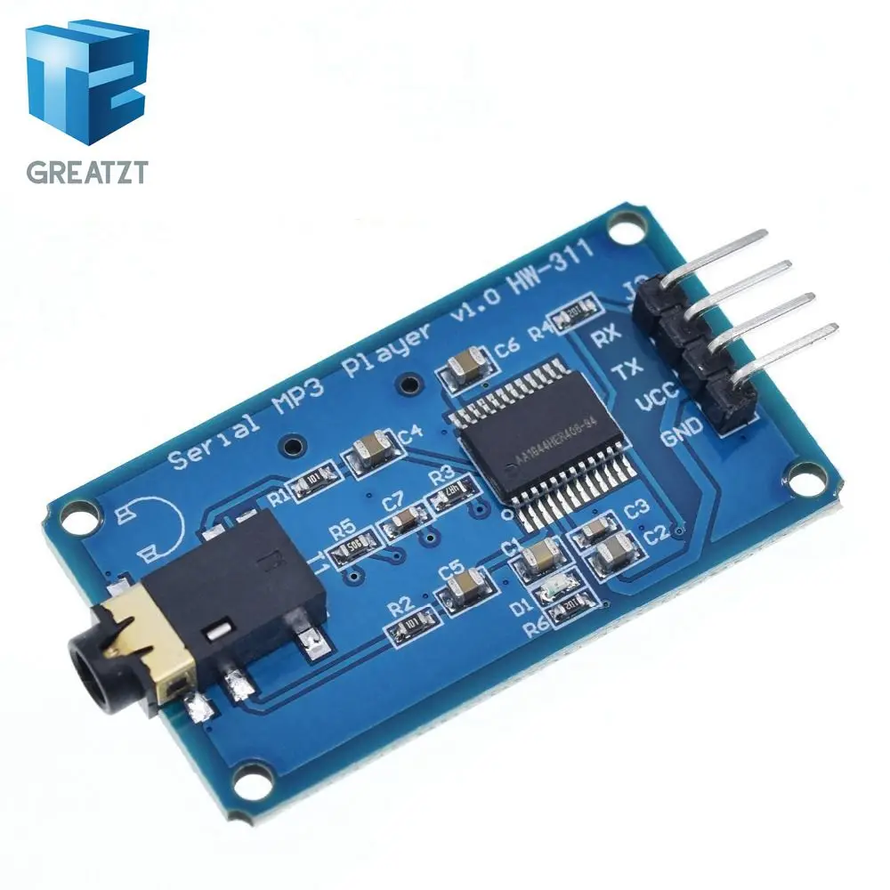 Последовательный модуль управления GREATZT YX6300 YX5300 UART MP3 музыкальный плеер для