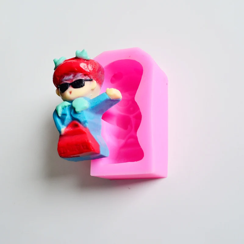3D мультфильм Силиконовое Мыло Форма для ручной работы Конфета из смолы форма для мыла делая инструменты