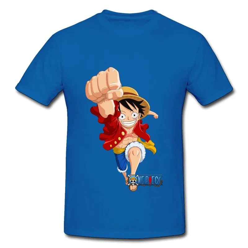 High Quality Round Neck Men Tshirt One piece Luffy go Designed Classic