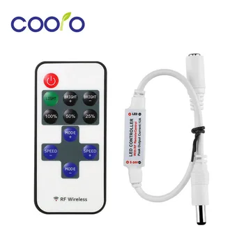 

DC5-24V Mini RF Wireless Led Remote Control Led Dimmer Controller For Single Color Light Strip SMD5630 SMD5050 SMD3528