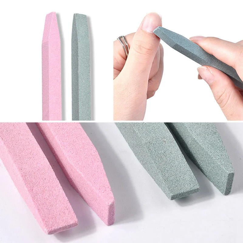 

1pc Nail Care Tools Quartz Stone Grinding Nail Cuticle Remover Dead Skin Pusher Trimmer Pen Scrub Manicure Exfoliating Tools