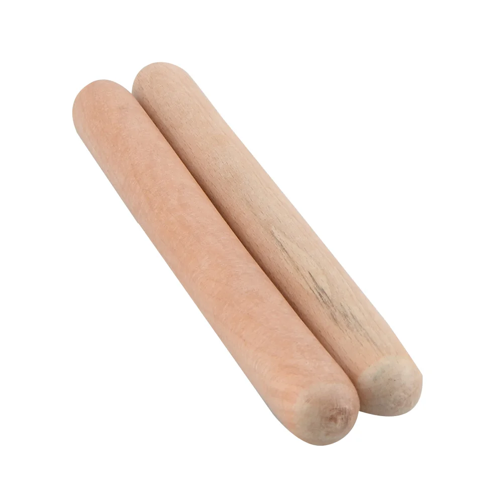  Kids Natural Wooden Rhythm Rod Stick Kindergarten Teaching Learning Education Tools Kids Toys Music - 32854884462
